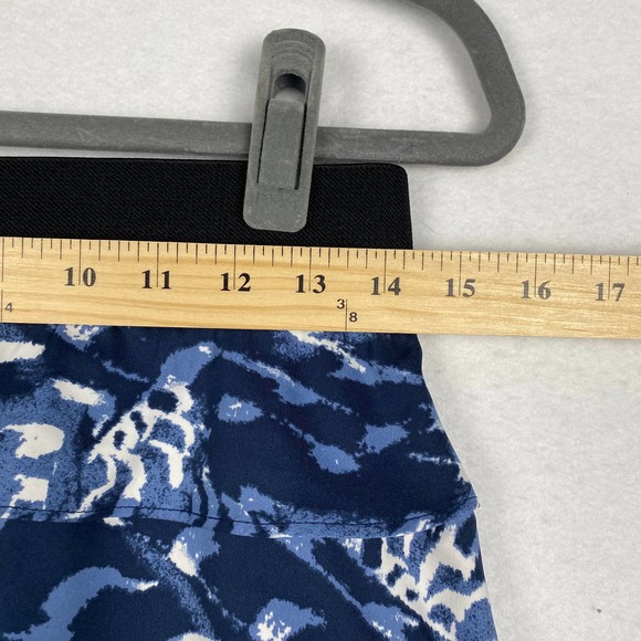 Alfani Women's Size 6‎ Blue Abstract Pattern Tiered Pencil Elastic Waist Skirt - Picture 2 of 7